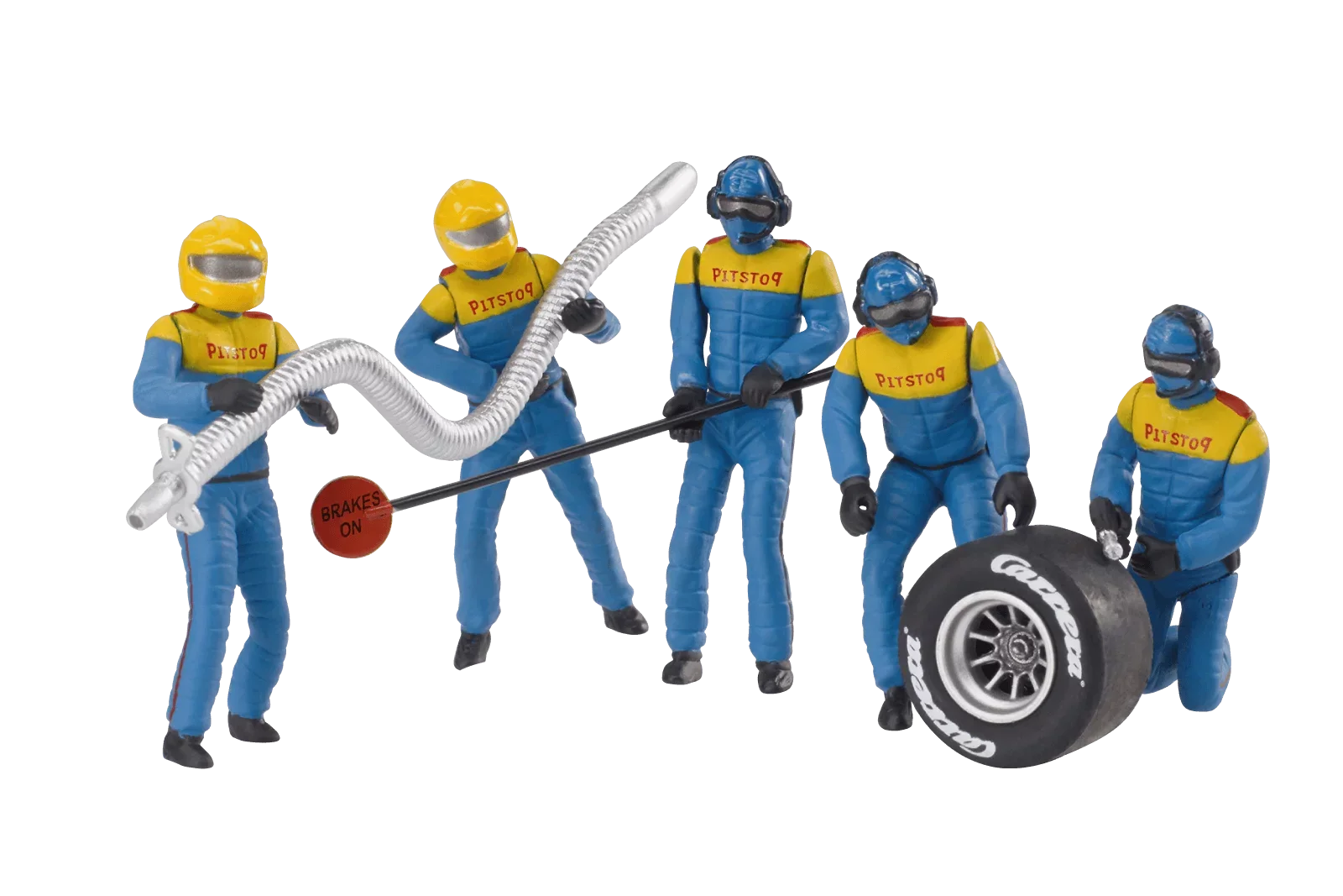 Set of figures, mechanics, blue