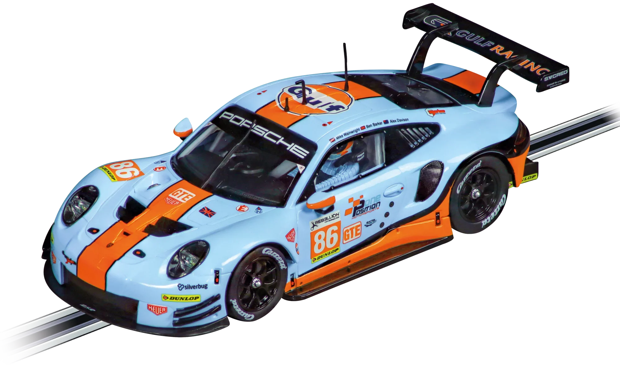 Porsche 911 RSR "Gulf Racing, Mike Wainwright, No.86", Silverstone 2019