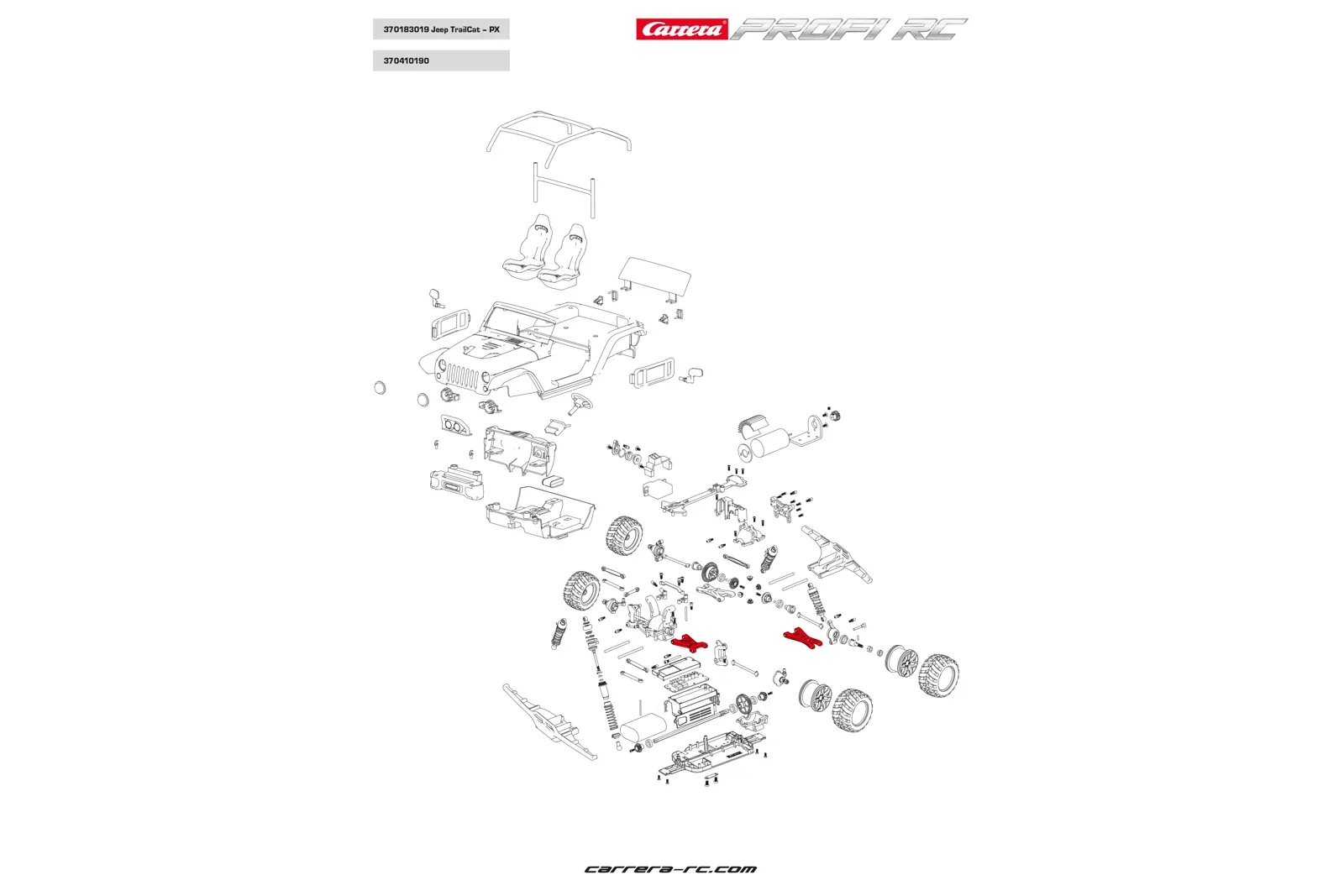 Transverse control arms front/rear - Profi RC - Image 2