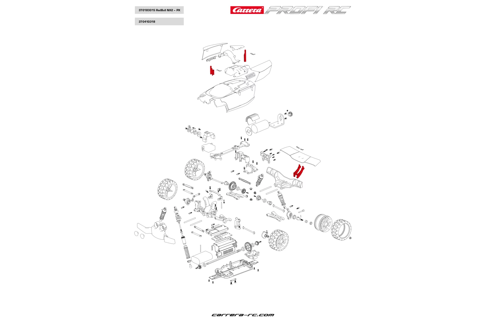 Vehicle body mount for Red Bull NX2 (183008) - Image 2