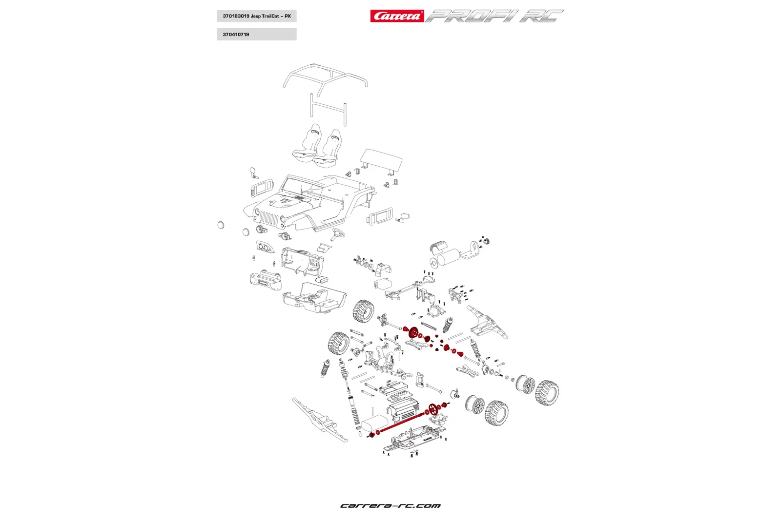 Upgrade Kit Metalgear (2x 370410200 metal version + 370410201 metal version) - Profi RC - Image 2