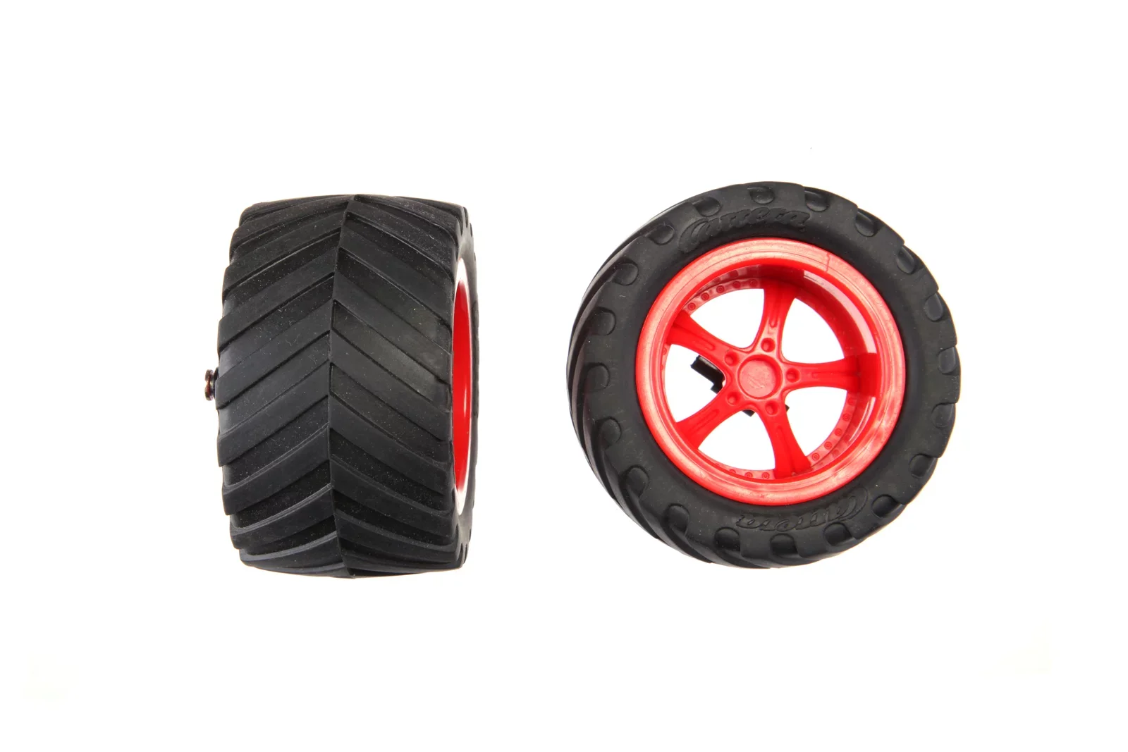 2 front wheels (tyres+wheel rims) + Wheel suspension for Neon Racer II #181054