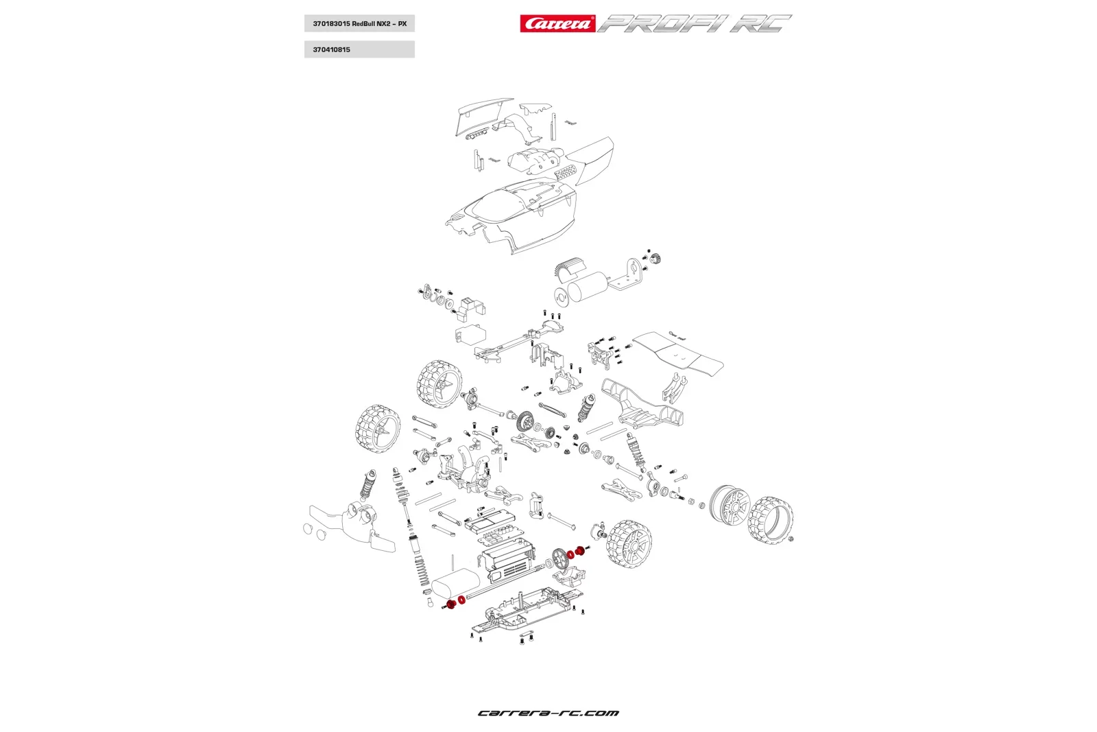 Metal wheel Centre drive shaft - Profi RC - Image 2