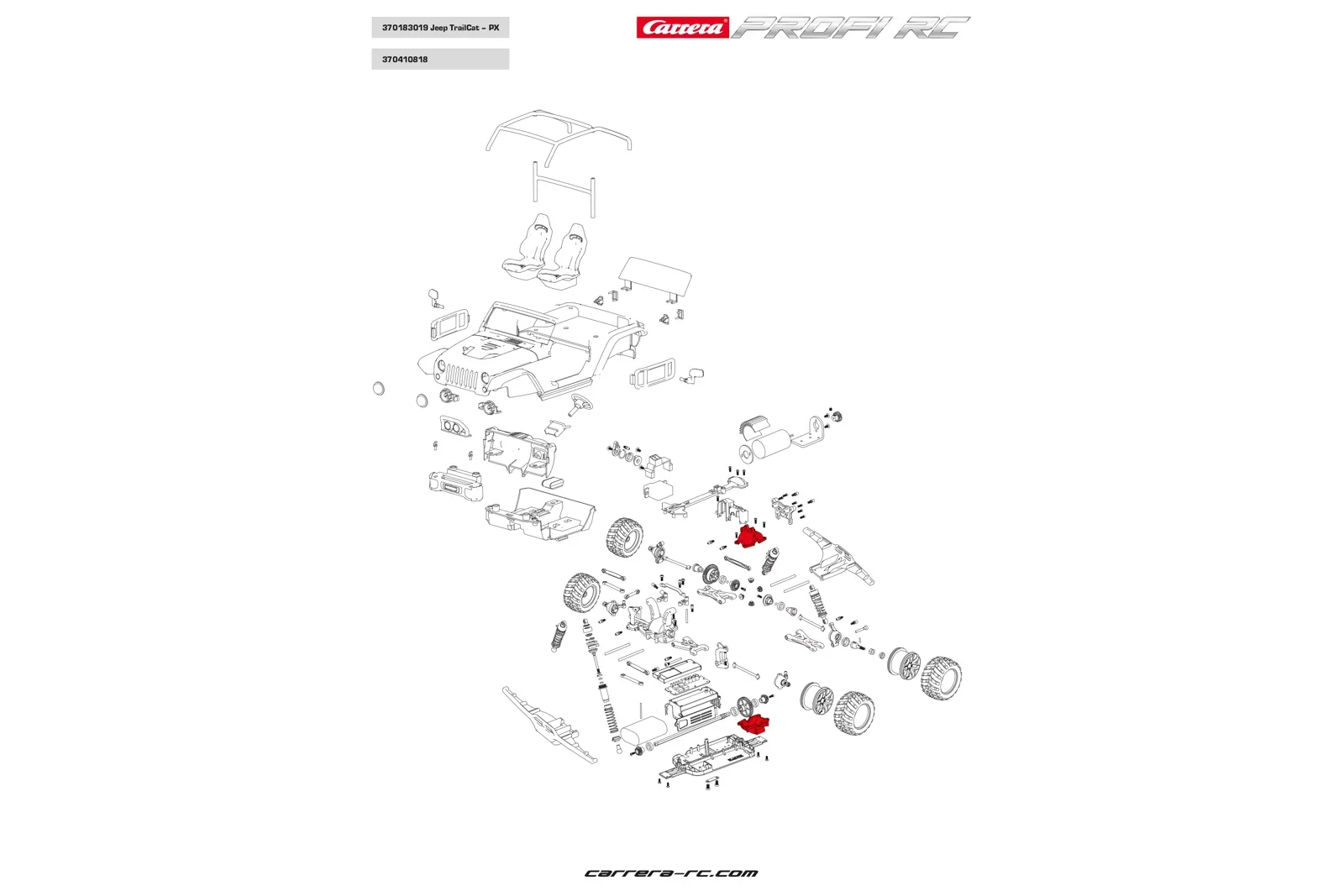 Gearbox upper/below (rear) - Profi RC - Image 2