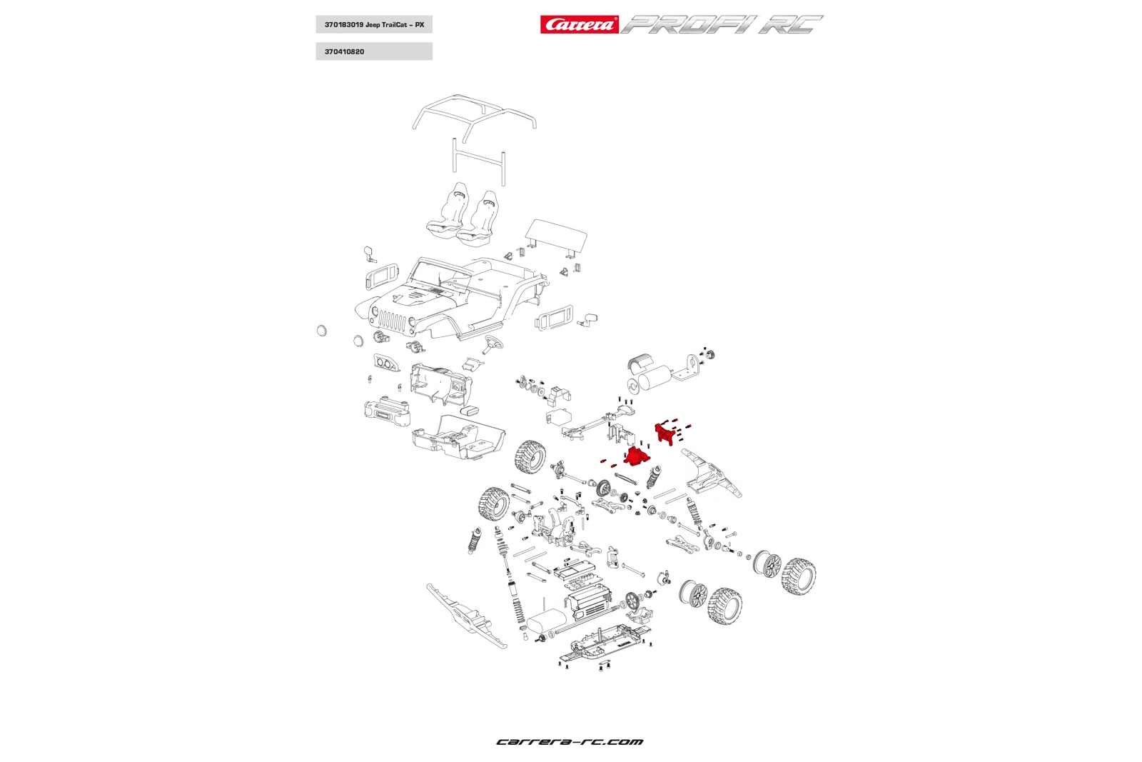 Shock mount front or rear/ Gearbox/ screws - Profi RC - Image 2