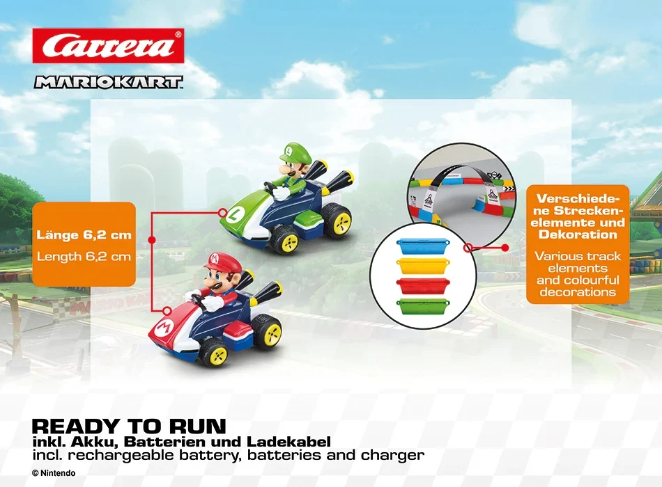 2,4GHz Mario Kart™ Tabletop Racing Set - Mario & Luigi - Image 6