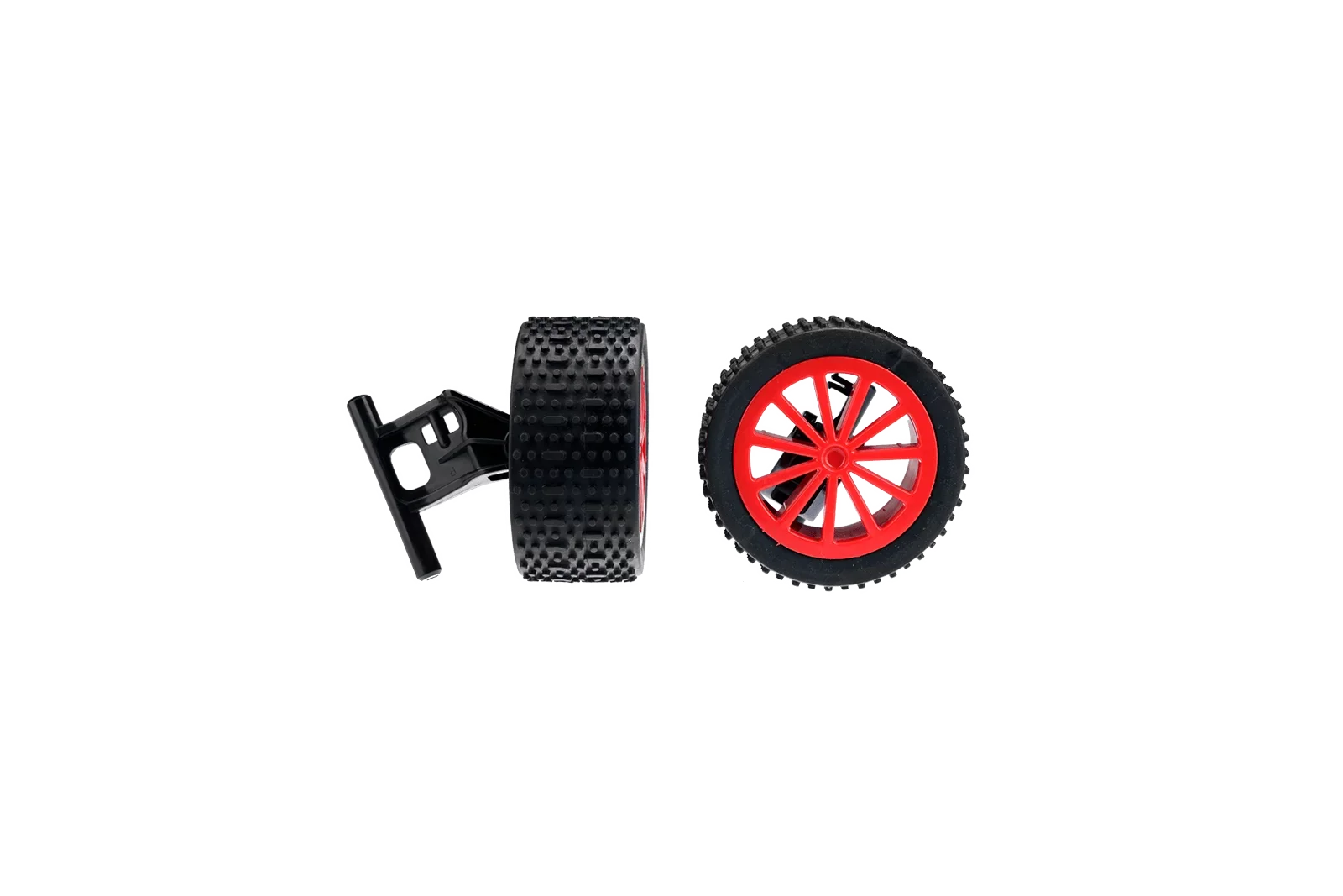 2 front wheels with rims + Wheel suspension  for Fire Wheeler (160110), Fire Wheeler 2 (370160118)
