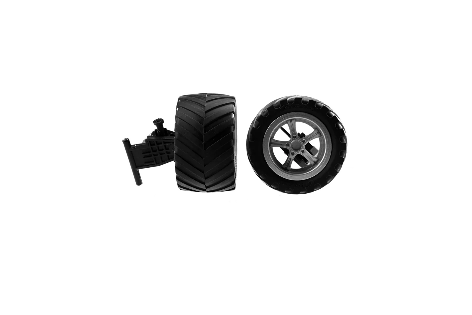 2 tyres with Steering axle for Fusion Rider (182015)