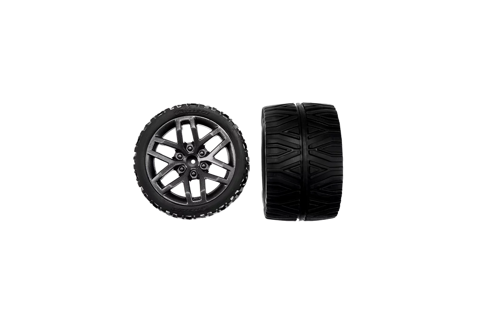 2 rear wheels with rims